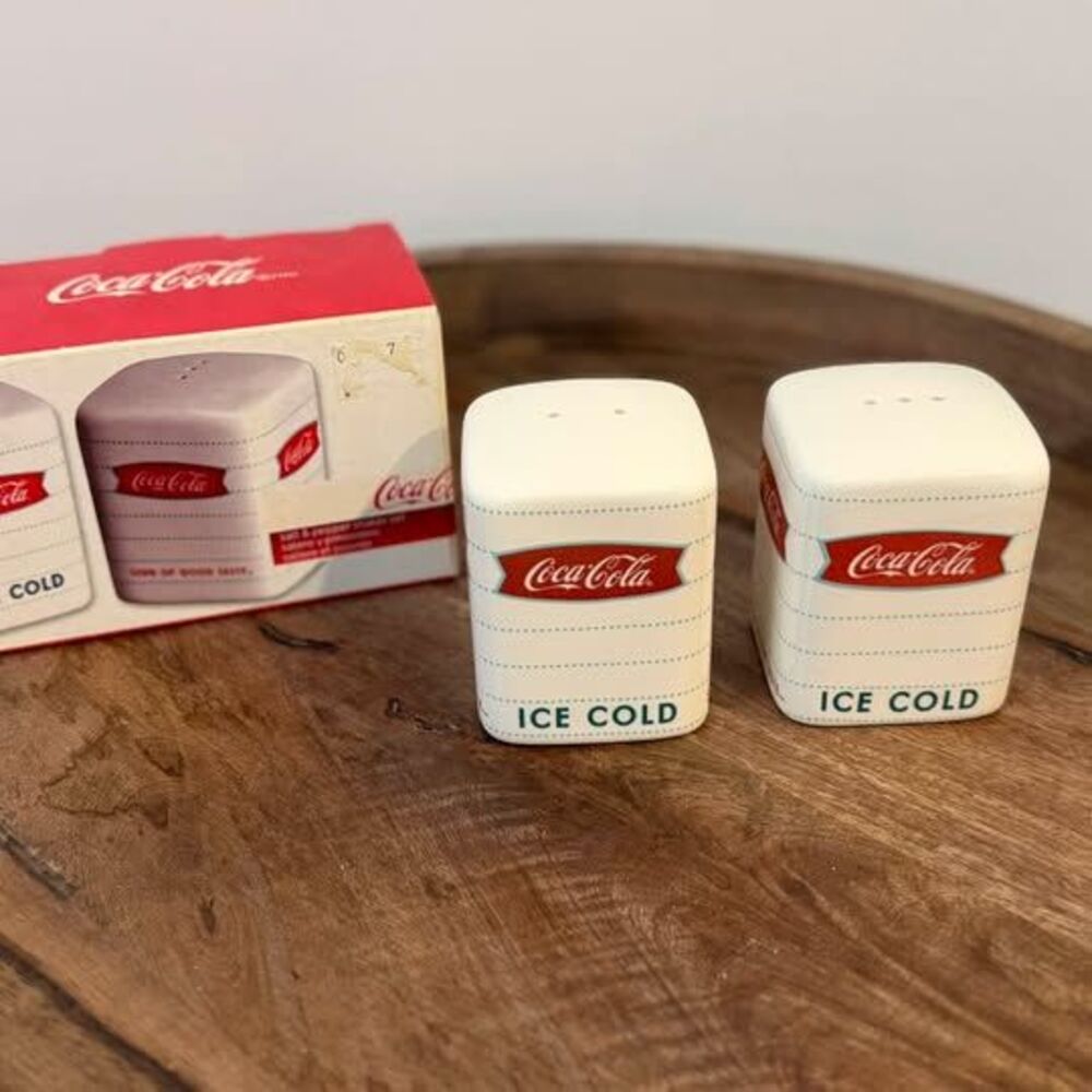 Coca-Cola Ceramic Salt and Pepper Shaker Set